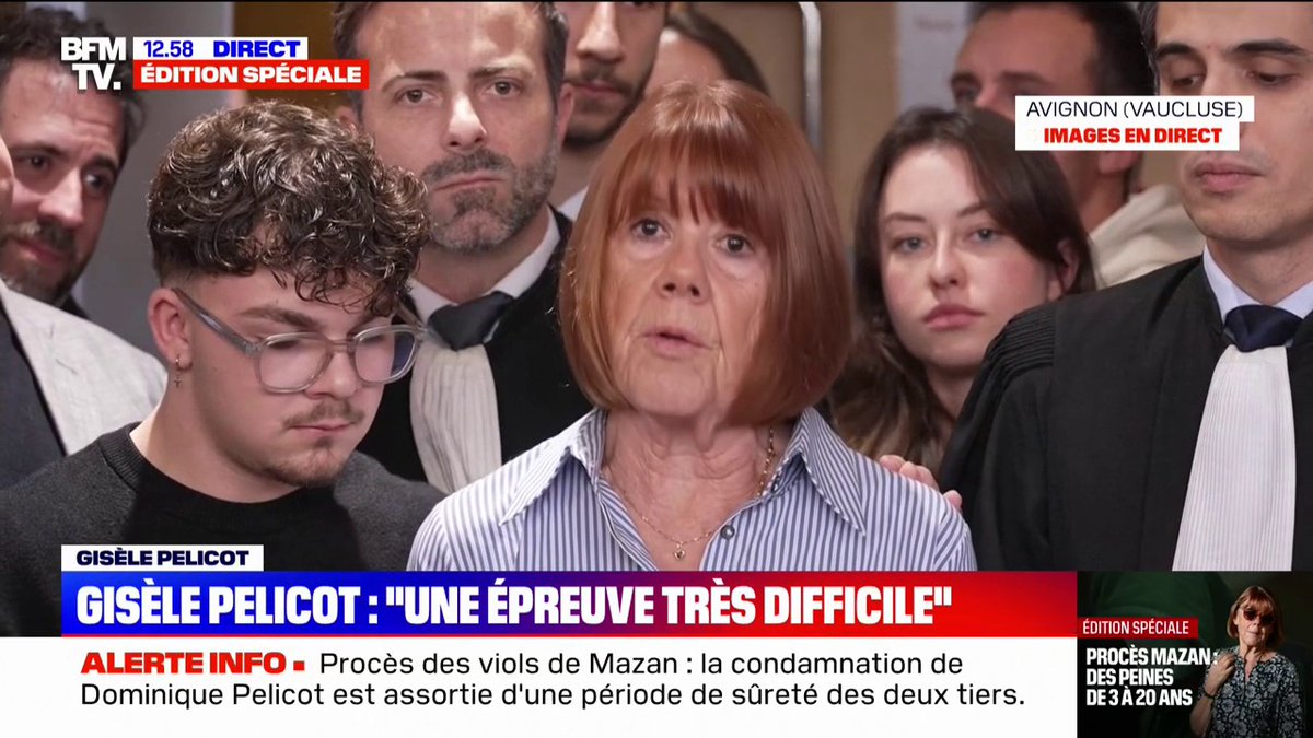 💬 "Une épreuve très difficile" Procès Mazan: Gisèle Pelicot s'exprime