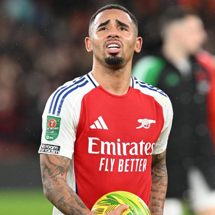 Hat-trick completed 🫡 ⚽️⚽️⚽️ Gabriel Jesus