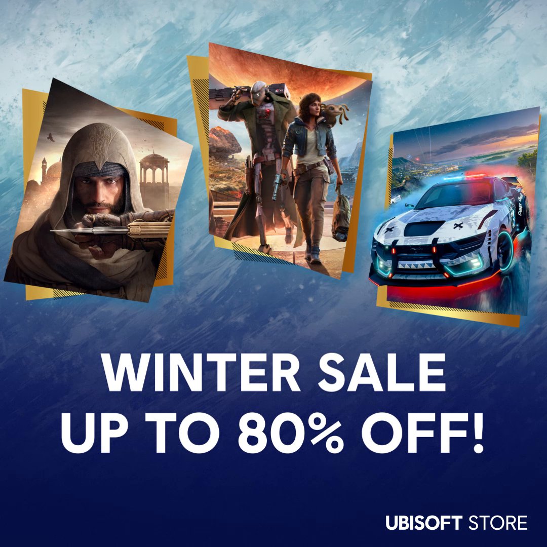 Don’t let these deals slip through your mittens! 🧤 The Ubisoft Store's Winter Sale is live—save up to 85%! Plus, stack on an extra 20% off with code HOLIDAY20. ❄