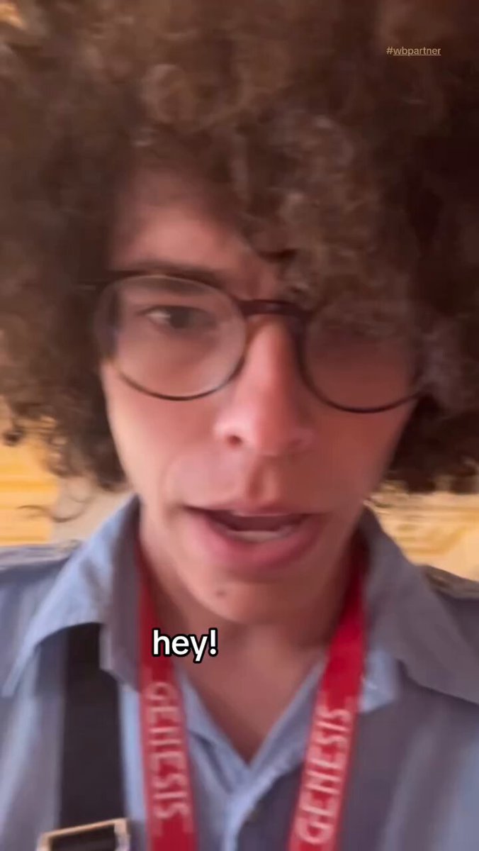 David Corenswet as Clark Kent in a new TikTok.