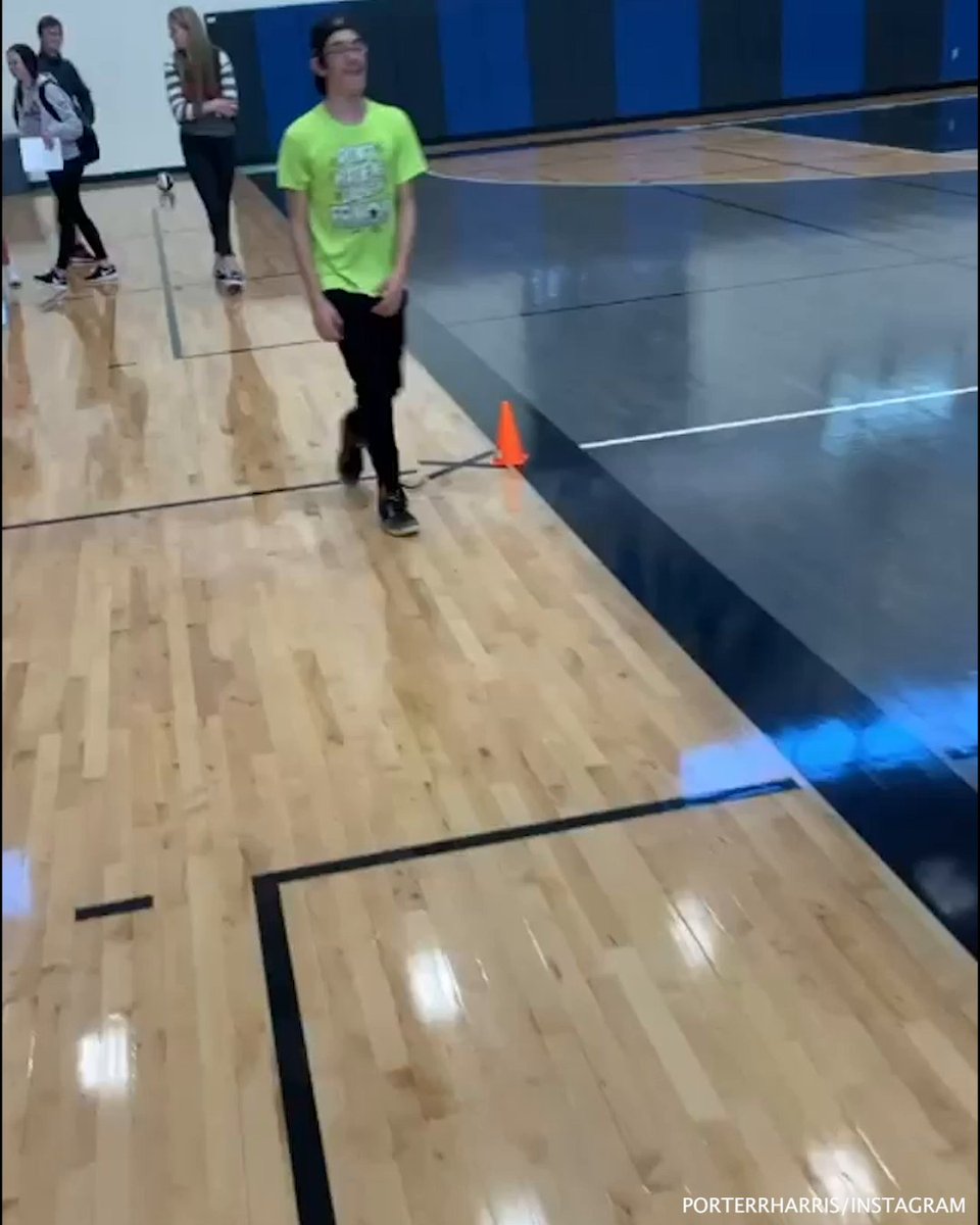 After his mom died a few years ago, his family has struggled to pay the bills. He’s been wearing the same clothes and shoes. His classmates chipped in for his birthday, and bought him new shoes, clothes and football gear 🫶