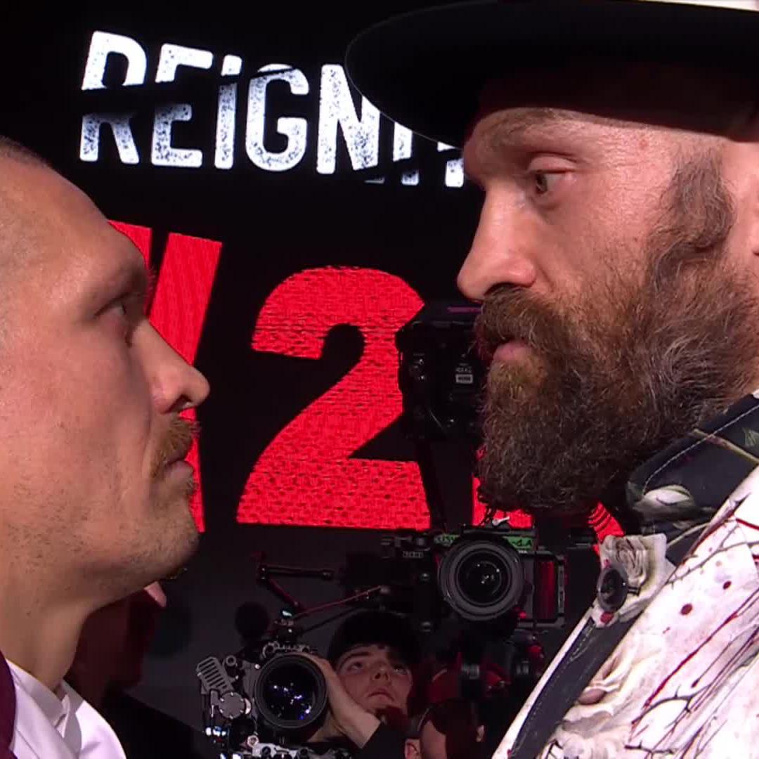 USYK 🆚 TYSON FURY 2 LE FACE À FACE 👀