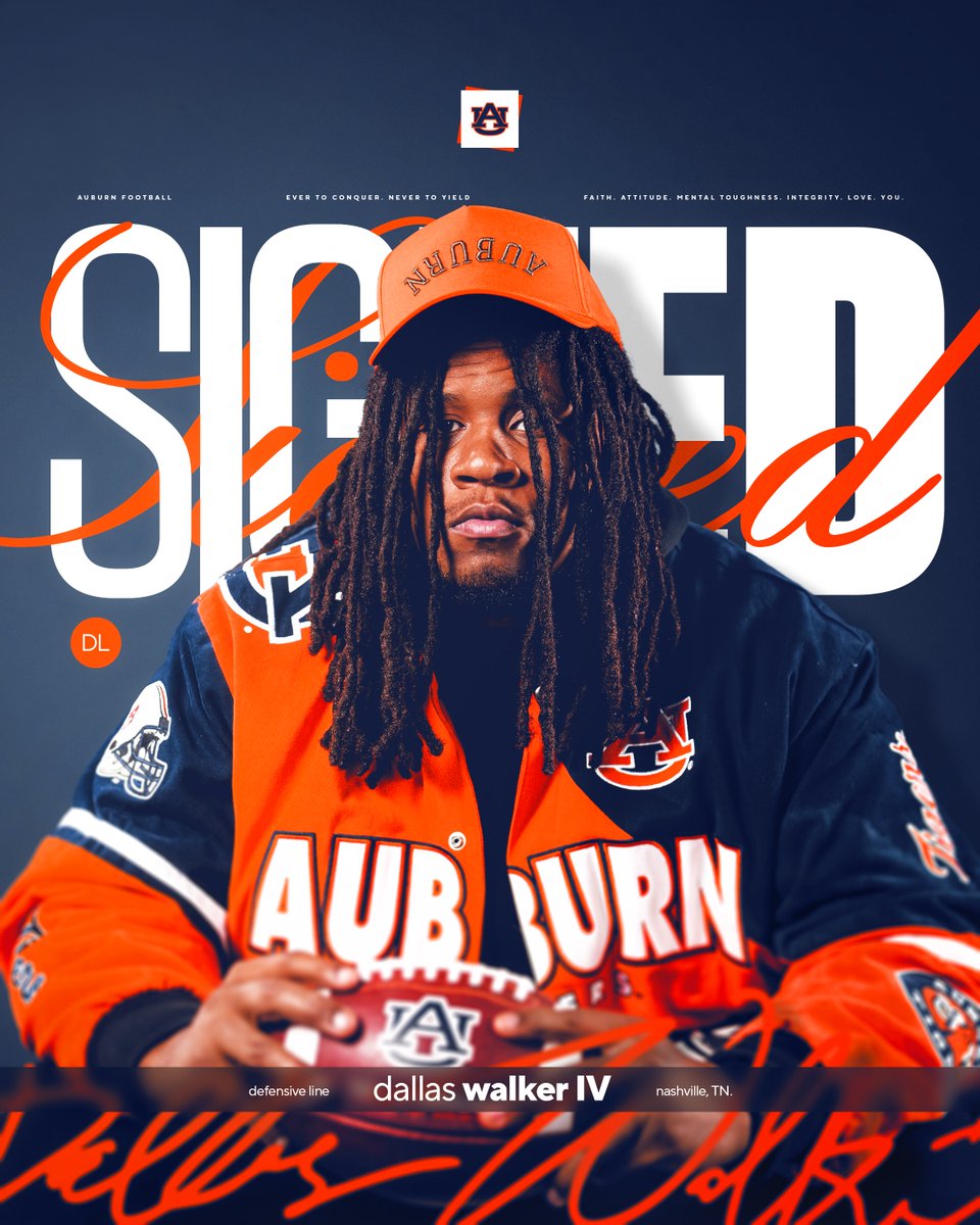 D-Line Dallas 💪 🖊️ 𝐒𝐈𝐆𝐍𝐄𝐃 You're family now, Dallas Walker IV!