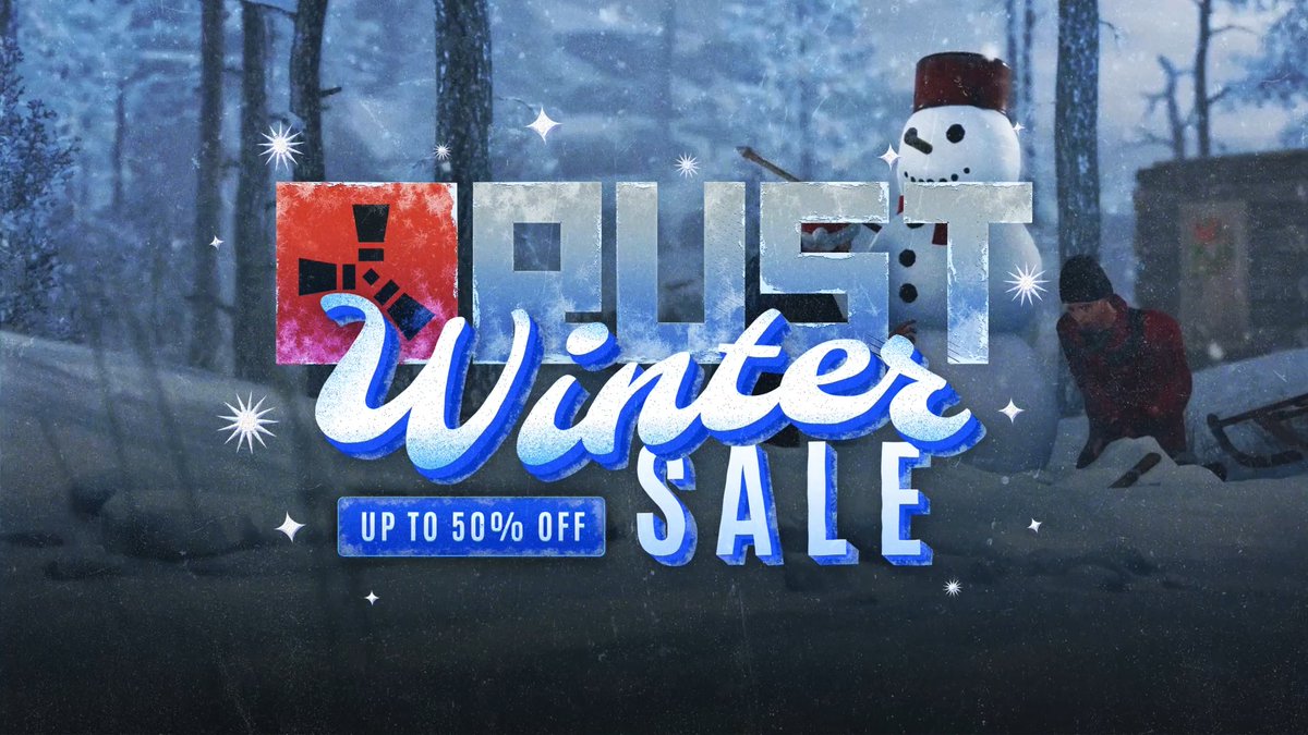 The Steam Winter Sale is now live! Don't miss out and grab Rust at 50% off! ❄️🎮 This is the perfect opportunity to gear up, loot and spread some festive fear with your friends. Happy Raiding! 🎁🎄