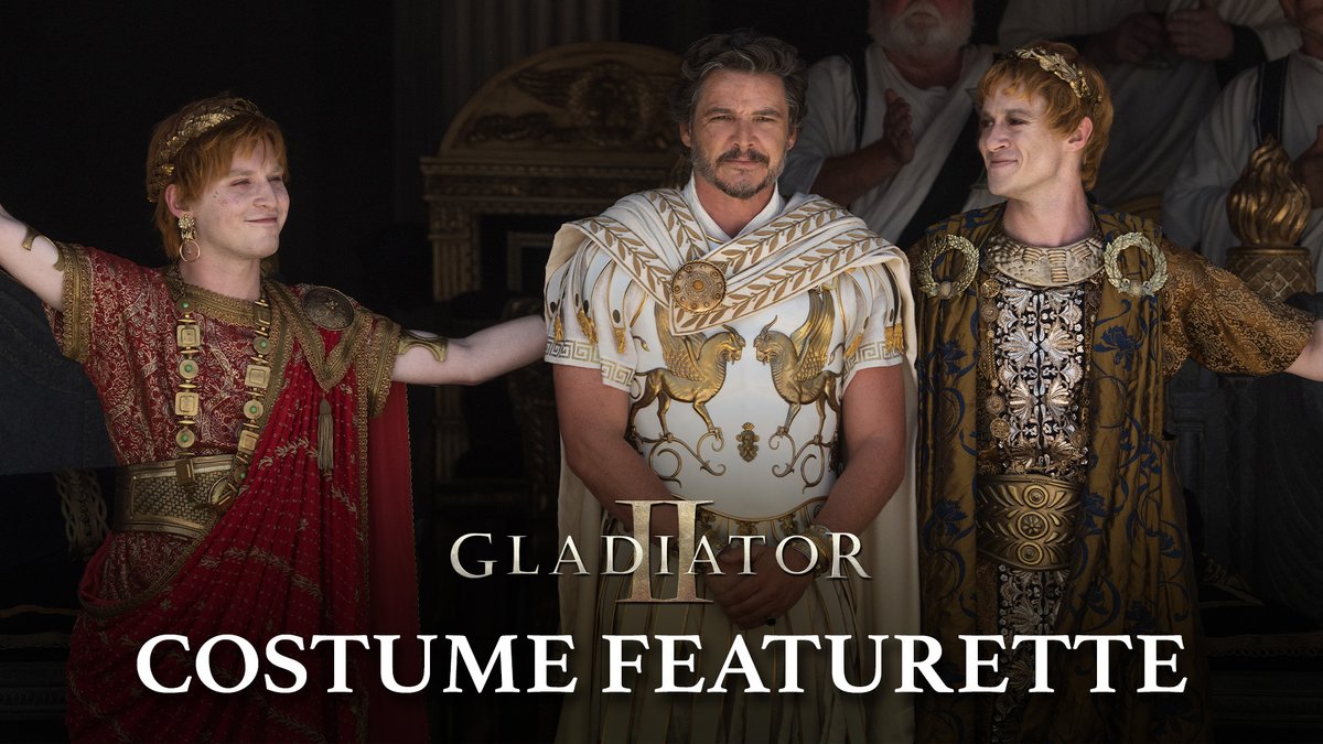 Costumes of epic proportion by costumer designers Janty Yates &amp; Dave Crossman. Get tickets now to experience #GladiatorII on the biggest screen possible in theatres everywhere.
