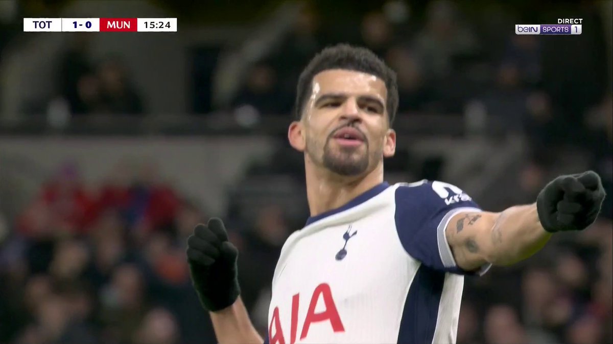 ๐จ Tottenham ouvre le score ! ๐ 1-0 pour les Spurs face ร Manchester United en quart de finale dโEFL Cup. But de Dominic Solanke. โฝ๏ธ ๐ฅ beIN SPORTS