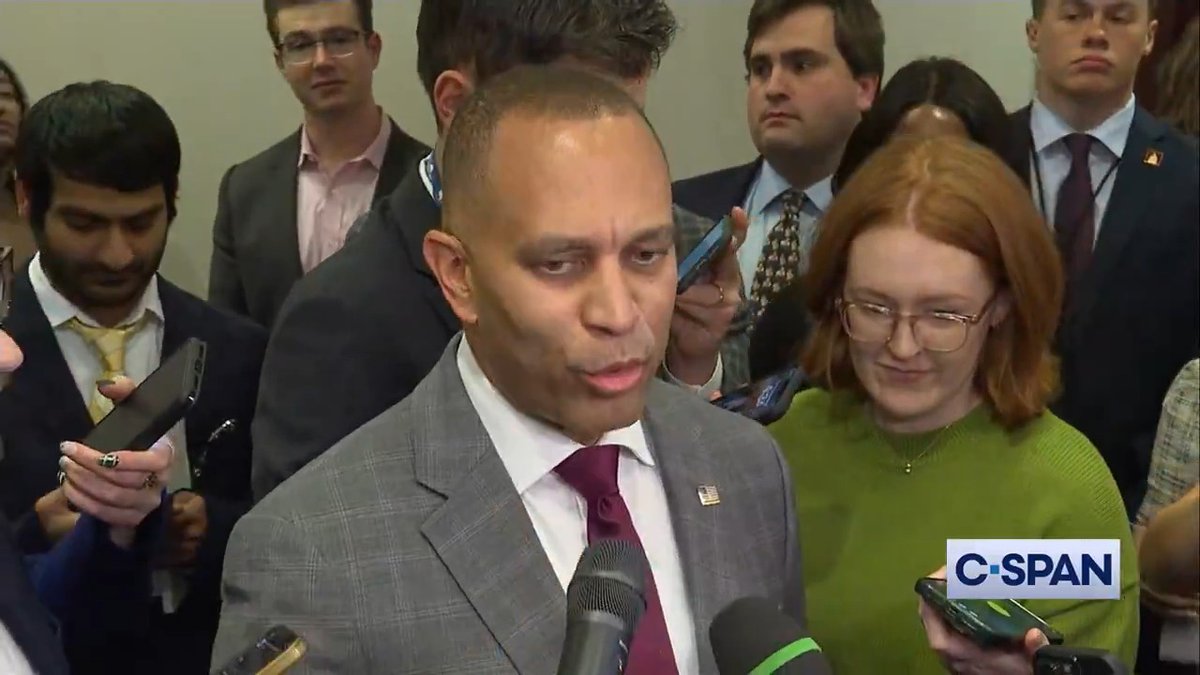 .Hakeem Jeffries: "The Musk-Johnson proposal is not serious. It's laughable. Extreme MAGA Republicans are driving us to a government shutdown."