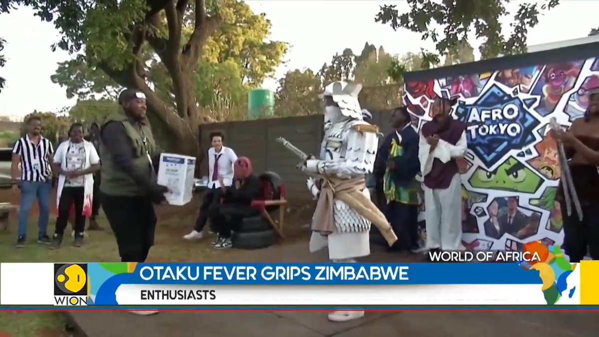 🇿🇼🇯🇵ニュースで「オタク熱がジンバブエを捉える」って報道されてて笑った。みんな楽しそう。こういうのがお手軽に見れるとXに感心するわw #アフリカを学ぼう