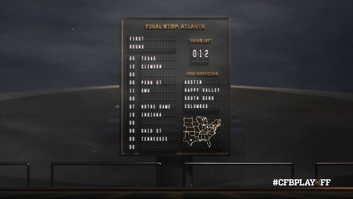 The journey begins TOMORROW. #CFBPlayoff 🏈🏆