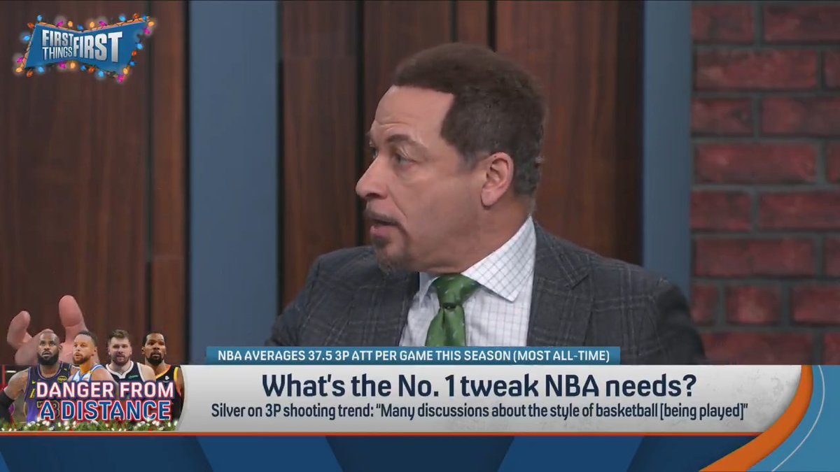 Here’s how to help fix the NBA, according to Chris Broussard: “Cut the 3-point line off, not even at the arc, at the free throw line extended.”