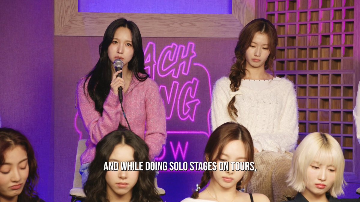 Mina about showing her natural self instead of the "always smiling and energetic" expected idol image: "But the fans liked my natural self more. I realized that fans enjoy me doing what I want to do. Once I grasped that idea I've learned that it's okay to show who I really am."