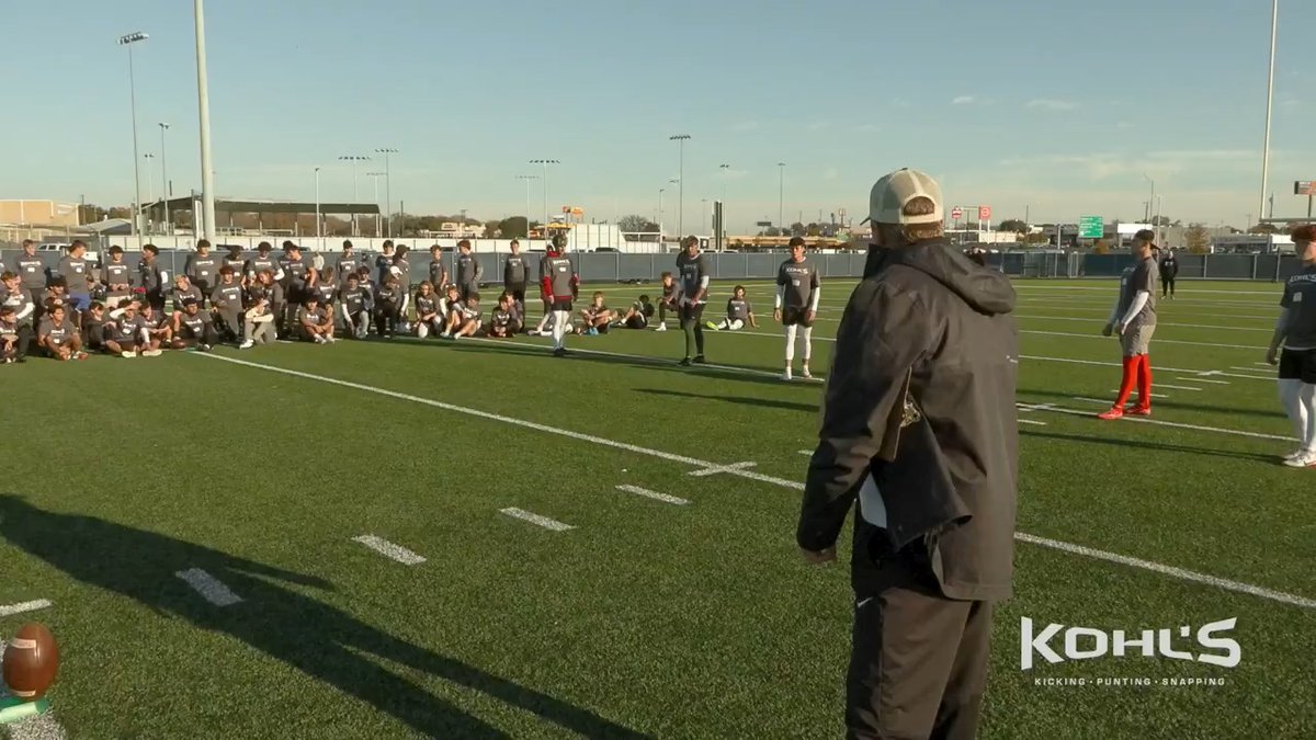 The kickoff finals in Texas ended with one -20 deep. 😳 #KohlsShowcase