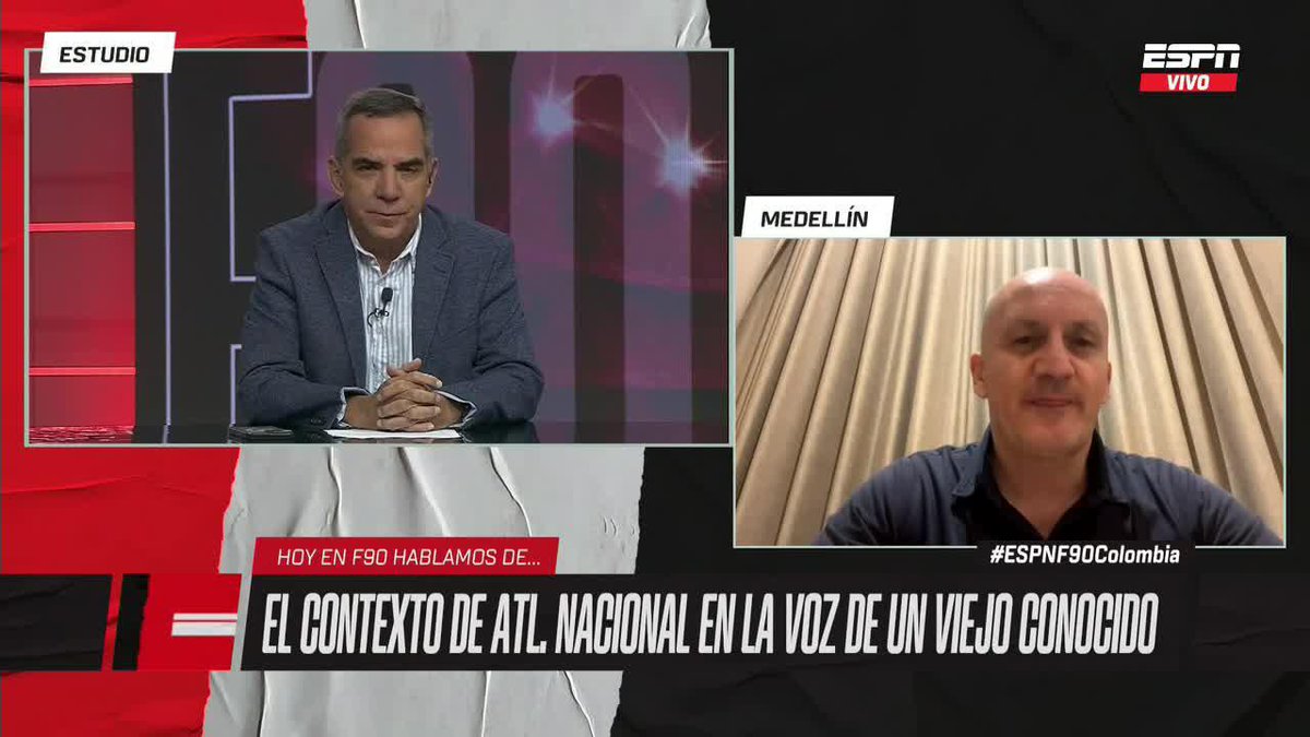 #ESPNF90Colombia | El clásico nocturno del fútbol Pablo Repetto, ex DT. de Atlético Nacional, habla sobre el pasado y el presente del equipo 🎙️: "El momento en el que llegué era muy complicado, hoy es otra realidad. Son dos polos opuestos". ▶️ No te pierdas F90 por #DisneyPlus