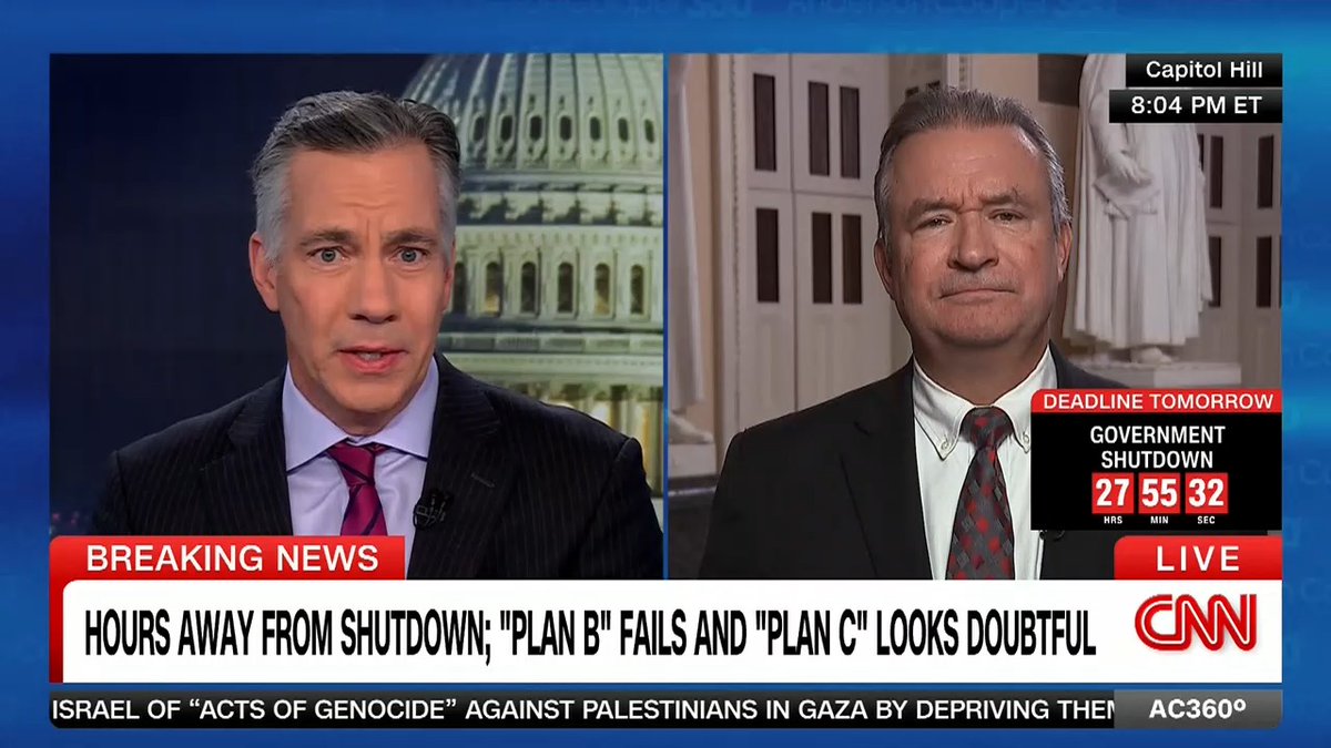 The House fails to pass a new GOP proposal, backed by President-elect Trump, to fund the government into March after dozens of Republicans refused to vote for the bill. Rep. Don Bacon 🇺🇸✈️🏍️⭐️🎖️, (R) Nebraska, talks with Jim Sciutto about what could come next as a government shutdown looms.