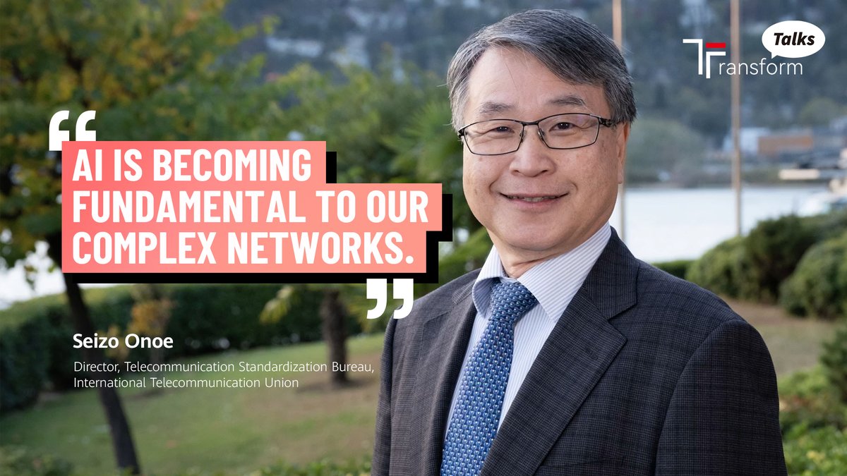 "AI is becoming fundamental to our complex networks," Seizo Onoe, Director of the Telecommunication Standardization Bureau of the International Telecommunication Union, tells #TransformTalks. "We already have about 100 standards for artificial intelligence. This potentially limits interoperability." Watch more in this #TransformTalks: #Huawei #ThisIsHuawei #BetterTogether