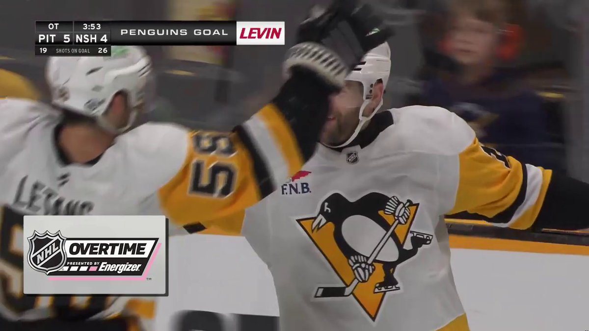 BRYAN RUST!! 🐧 The Pittsburgh Penguins win back-to-back games in Energizer overtime!