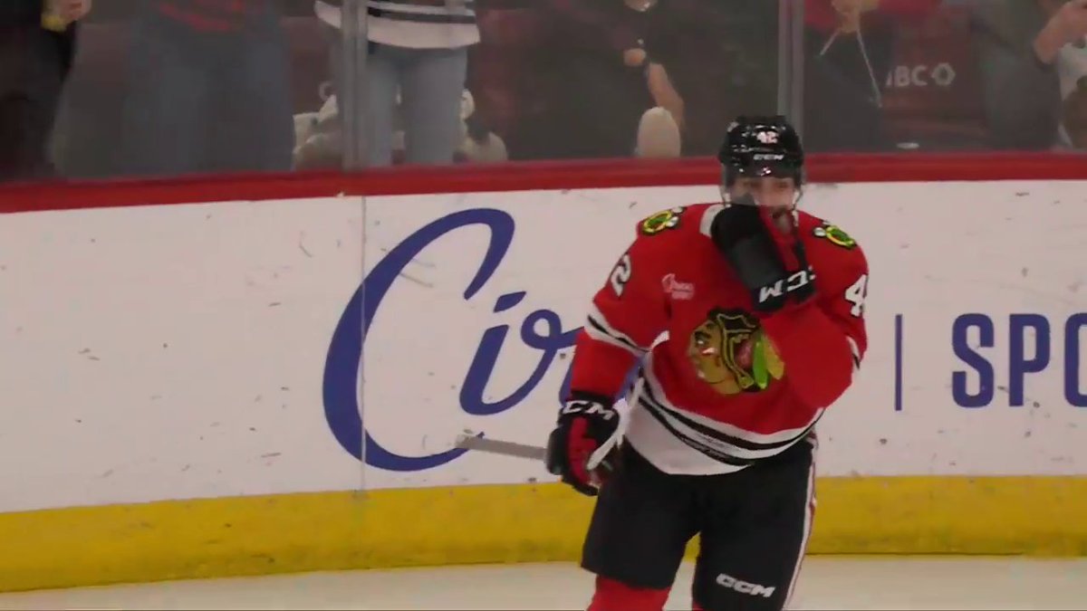 Nolan Allan finishes off a beautiful little give-and-go and scores his first in the NHL! 😍