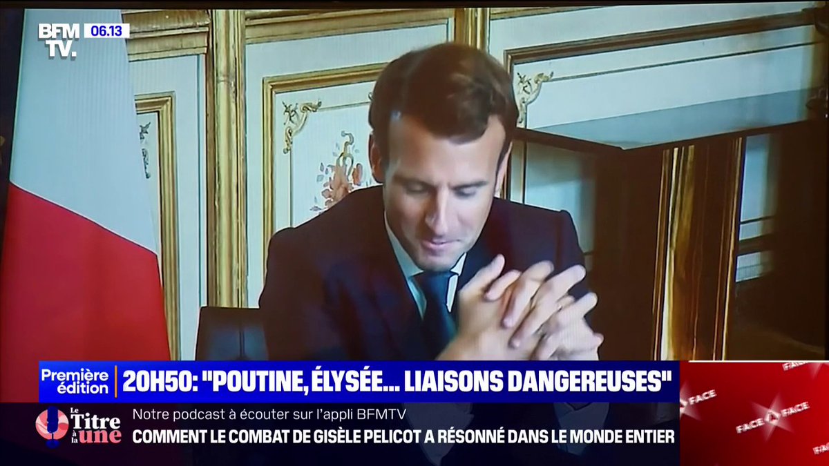 💬 "Le président Poutine ne respecte pas les personnes qui sont aussi patientes avec lui" "Poutine, Élysée... Liaisons dangereuses", le reportage Ligne Rouge à retrouver ce vendredi à 20h50 sur BFMTV