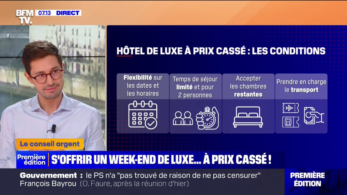 S'offrir un week-end de luxe à prix cassé, c'est possible, mais sous certaines conditions Le conseil argent de Sofiane Aklouf