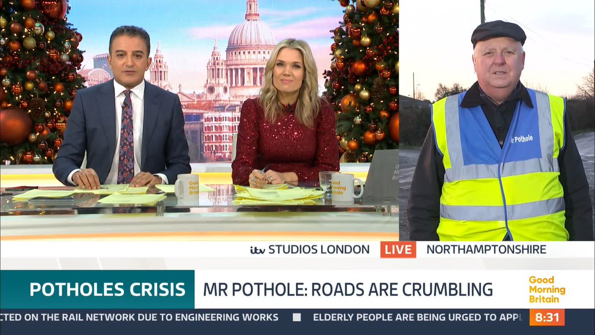 The PM has told councils in England to 'get on with the job' of fixing the country's pothole-plagued roads with a cash boost of £1.6 billion. Mark Morrell, otherwise known as Mr Pothole believes the amount isn't enough and that an 'extra £3 billion a year' is needed.