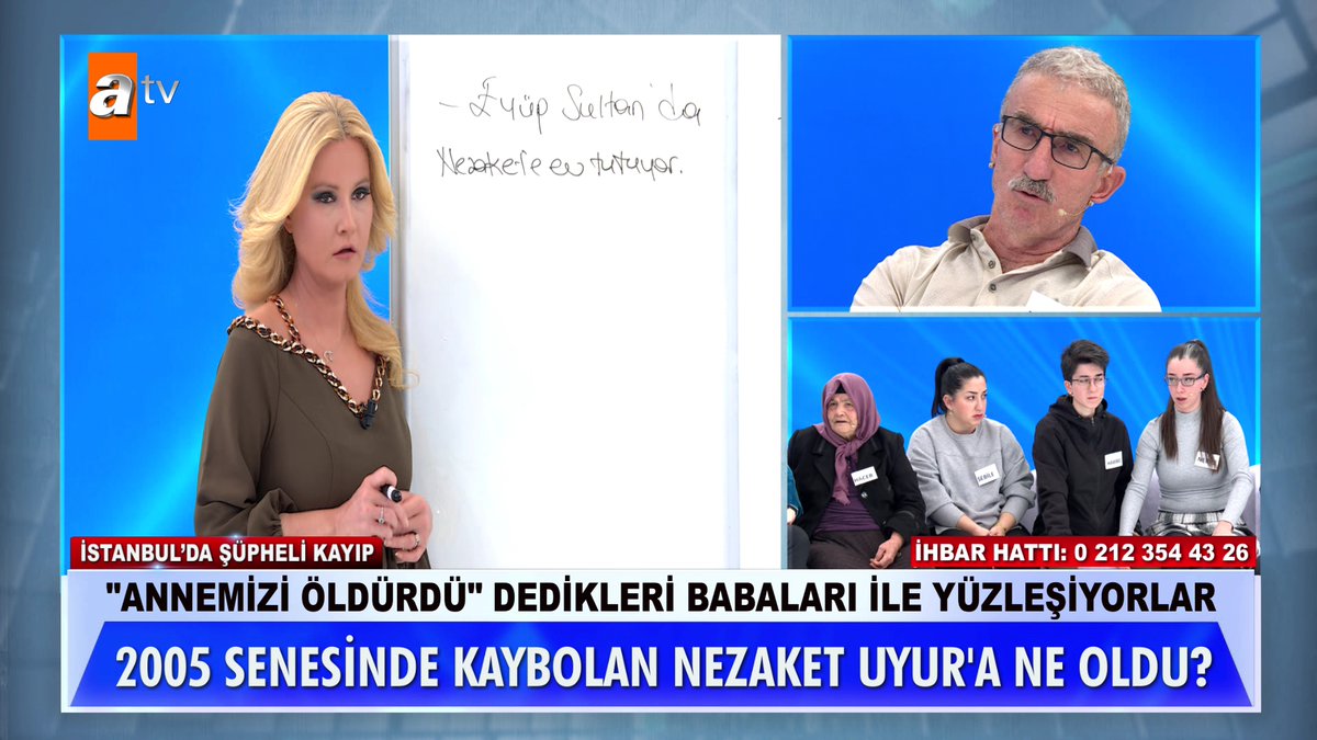 Baba ve kızları canlı yayında karşı karşıya... 2005 senesinde kaybolan Nezaket Uyur'a ne oldu? #MügeAnlıİleTatlıSert #MügeAnlı atv