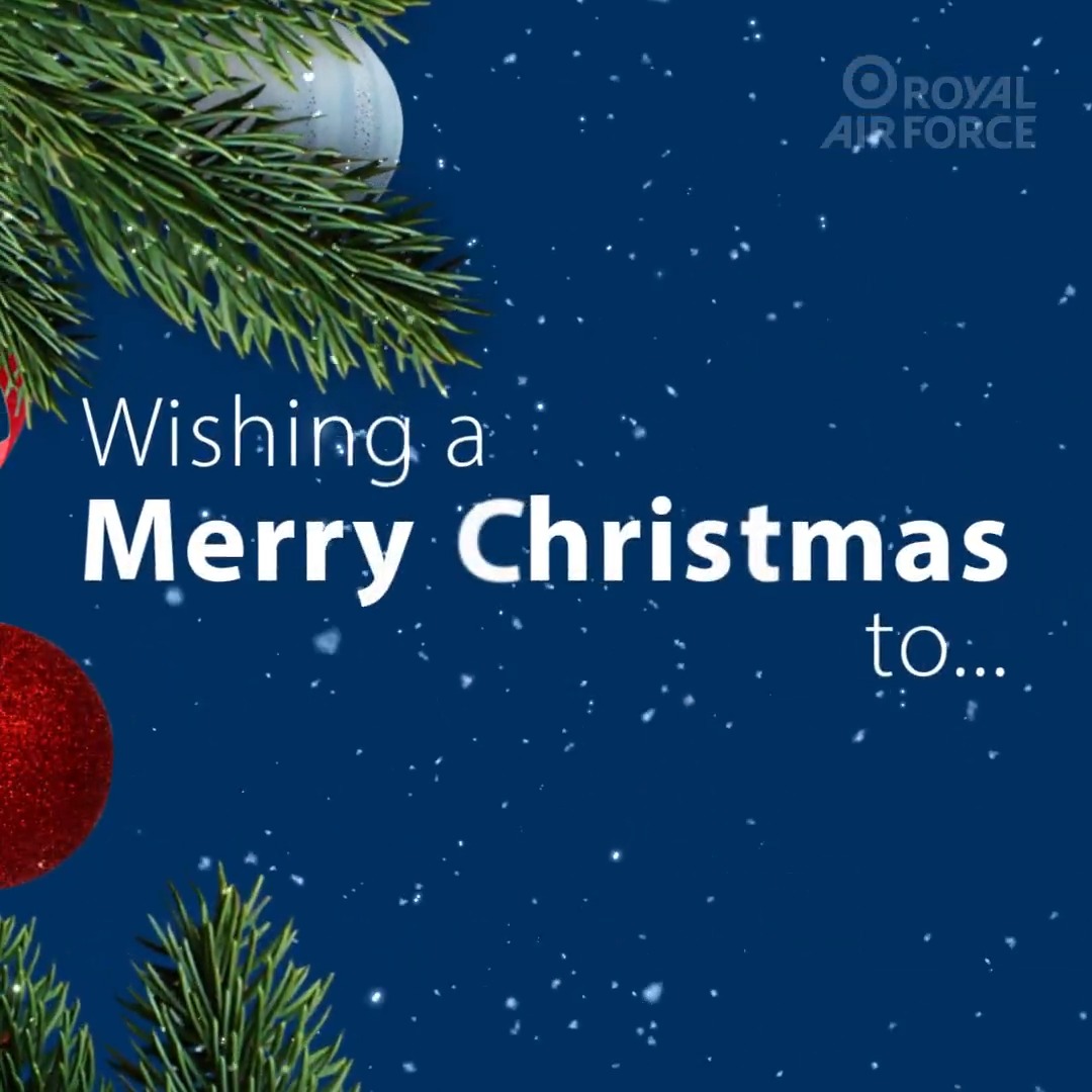 From everyone at the Royal Air Force, we would like to wish a #MerryChristmas to our sister services: Royal Navy and British Army 🇬🇧! We hope everyone has a great #Christmas, at home or overseas!🎄☃️🎅