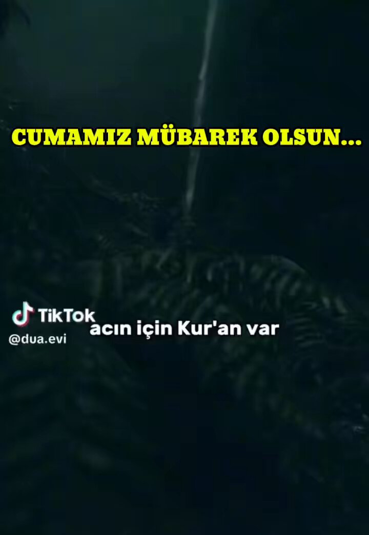 CUMAMIZ MÜBAREK OLSUN…