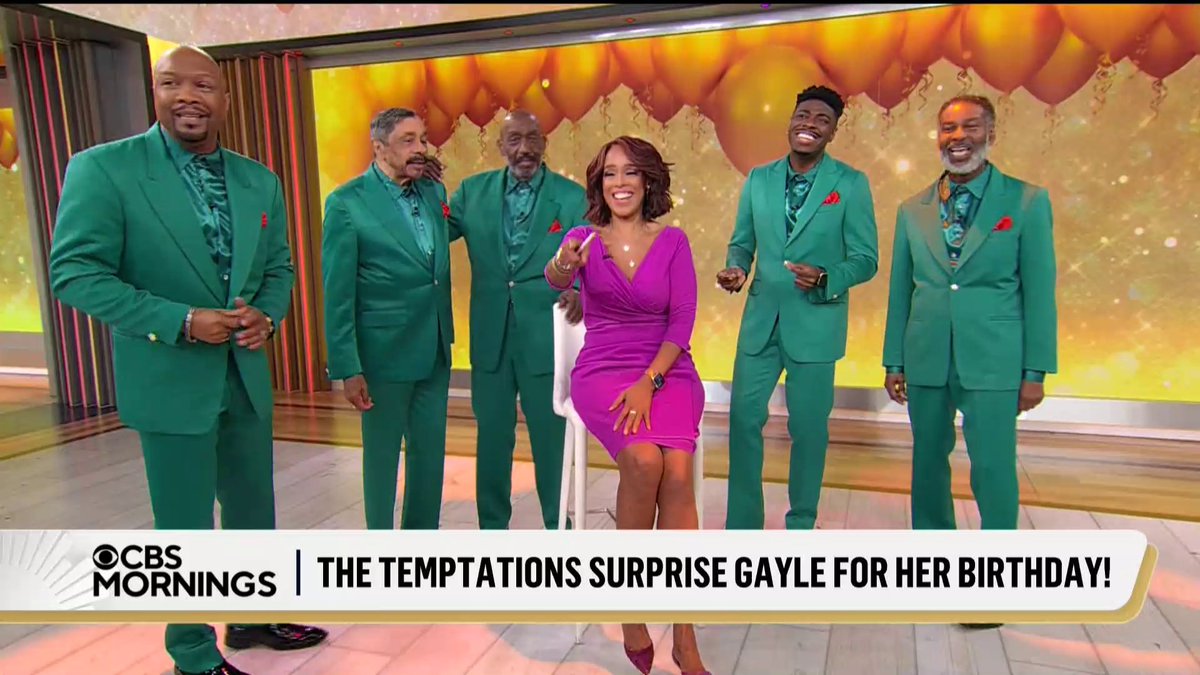 Happy Birthday, @gayleking! We’re celebrating a milestone for Gayle, who is turning 70 this year, with a little help from our friends, The Temptations, singing a very special rendition of “My Girl.”