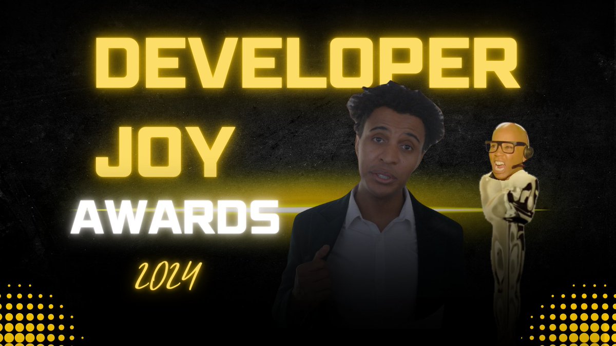 THE DEVELOPER JOY AWARDS 2024 ARE HERE!🏆 awarding the best developer content that i learned, laughed and built with. what content brought you joy in 2024? Link it below!