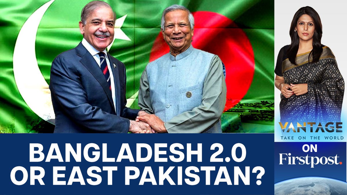 #VantageOnFirstpost: Bangladesh's interim chief Muhammad Yunus met Pakistan's prime minister Shehbaz Sharif on the sidelines of a summit of developing nations in Cairo. Is Yunus ignoring Pakistan's atrocities to reset ties? Palki Sharma tells you.