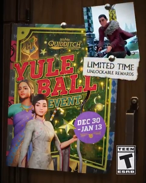 It's time to dust off your Dress Robes! The Yule Ball event begins on Dec. 30th #QuidditchChampions