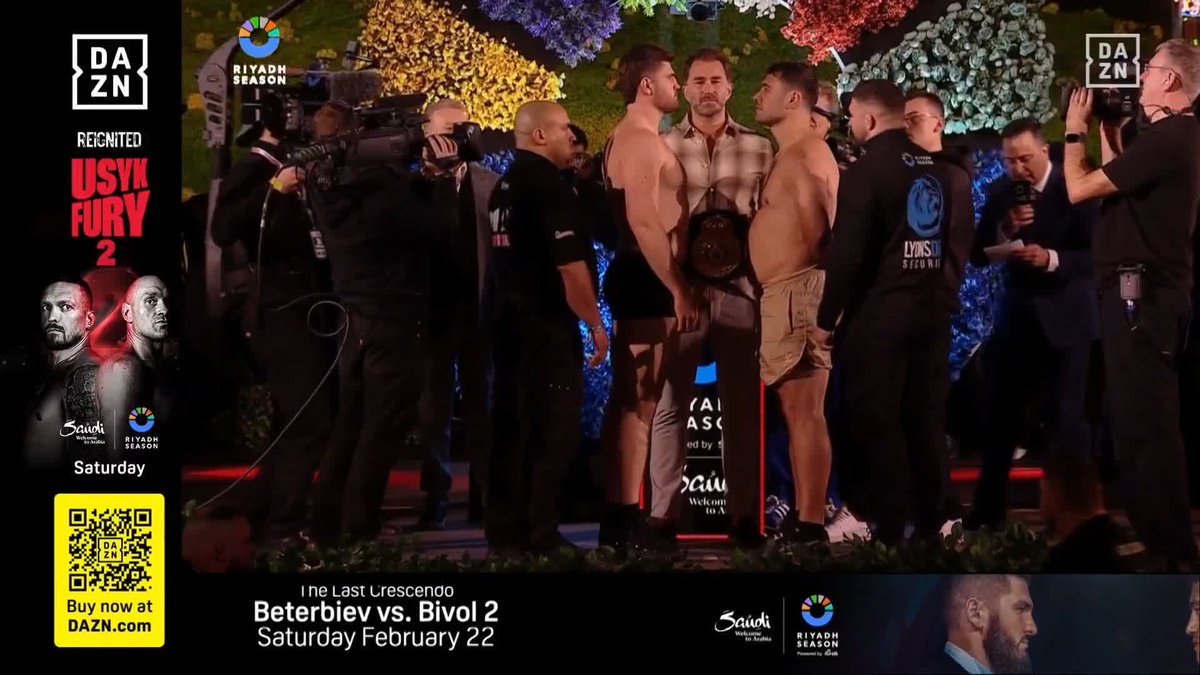 🐂 The Romford Bull 🆚 The White Rhino 🦏 A potential fight of the night this one 🔥 Who've you got? 🎬 Matchroom Boxing #FisherAllen | #UsykFury2 | #RiyadhSeason
