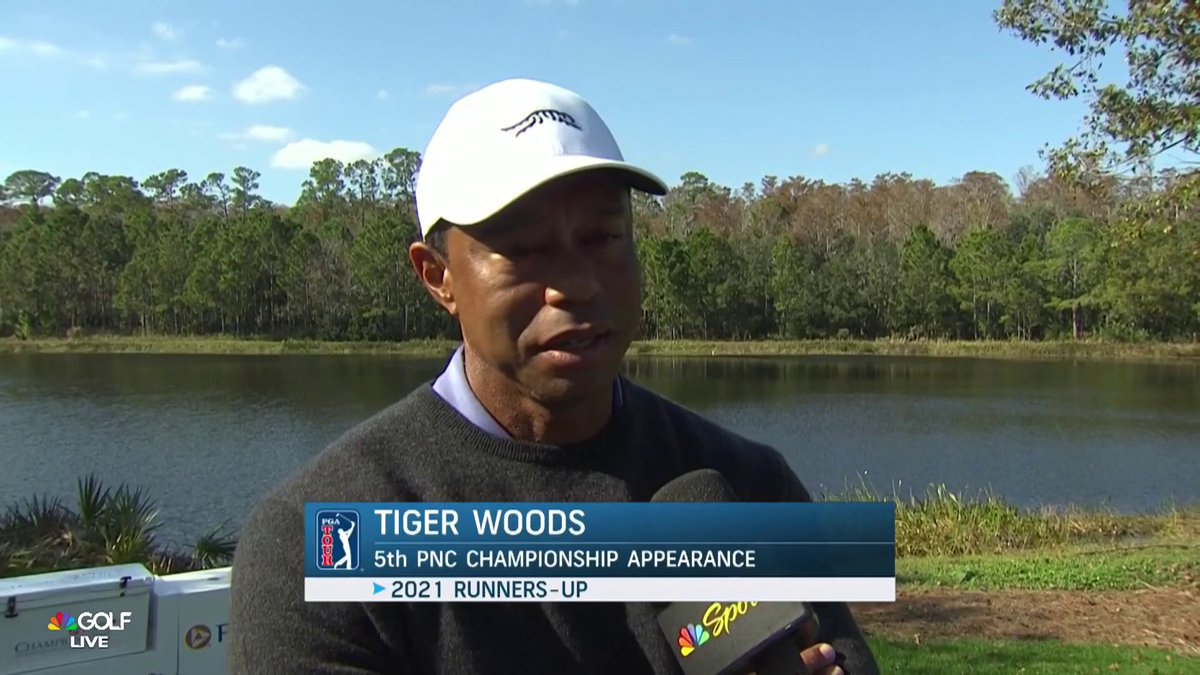 🚨#FULL — Tiger Woods gives Golf Channel a lengthy on course interview at the PNC pro-am