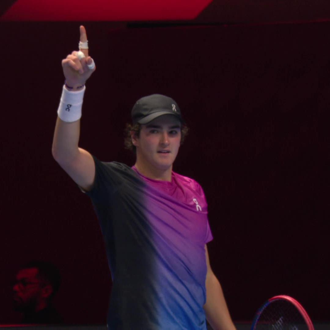 WOW JOAO ⚡️ Fonseca with a moment of brilliance at the #NextGenATPFinals