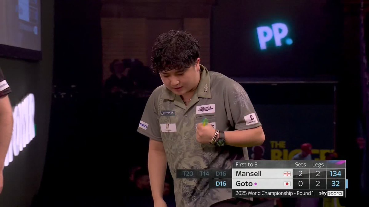 GOTO GETS ONE BACK! It's not over yet! Tomoya Goto comes out on top in a gruelling third set to keep his World Championship campaign alive! 📺 #WCDarts | R1