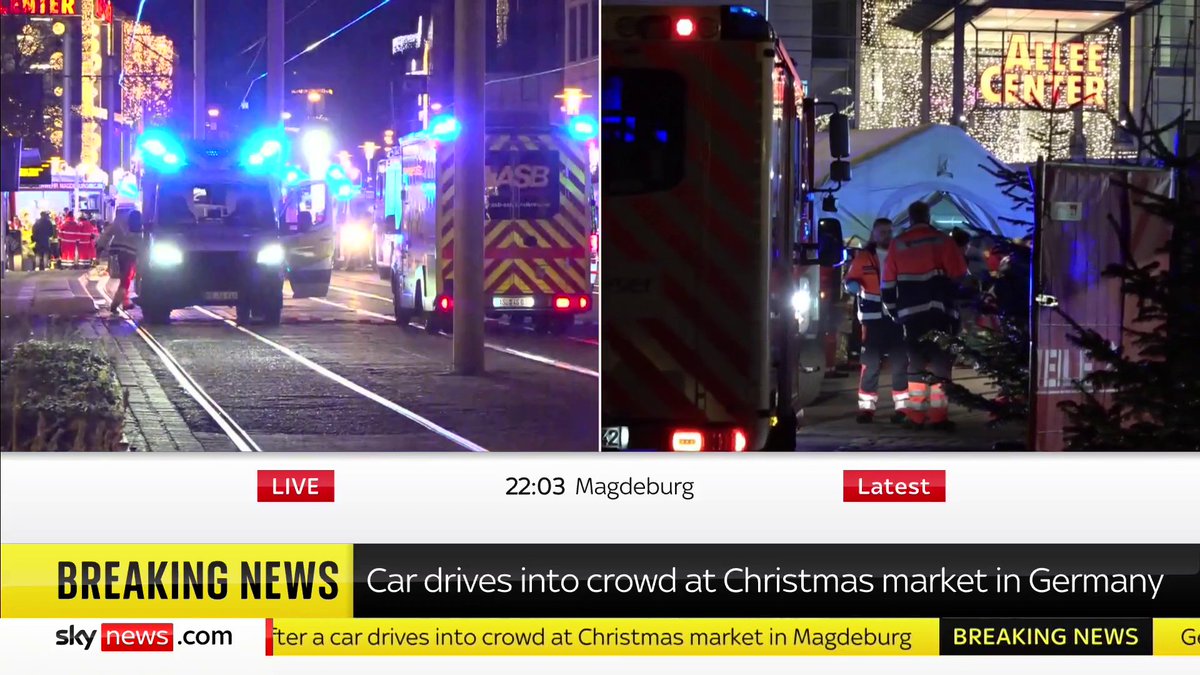 At least 11 people have died following an attack at a Christmas market, the German newspaper Bild reports, without citing its sources. Sky's Siobhán Robbins Sky highlights what we know so far. Latest updates: 📺 Sky 501, Freeview 233 and YouTube