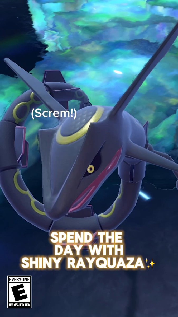 What does Shiny Rayquaza do all day besides shine? ✨