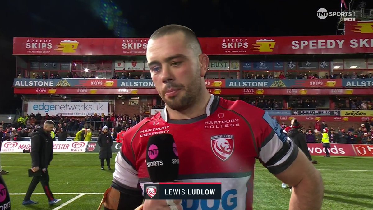 © Lewis Ludlow is proud of his Gloucester Rugby 🍒 side after a low-scoring win versus Harlequins! #GLOvHAR | #GallagherPrem
