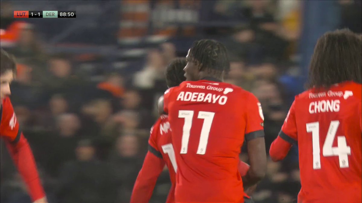 Pelly Ruddock Mpanzu's deflected volley draws the Hatters level! 🚀