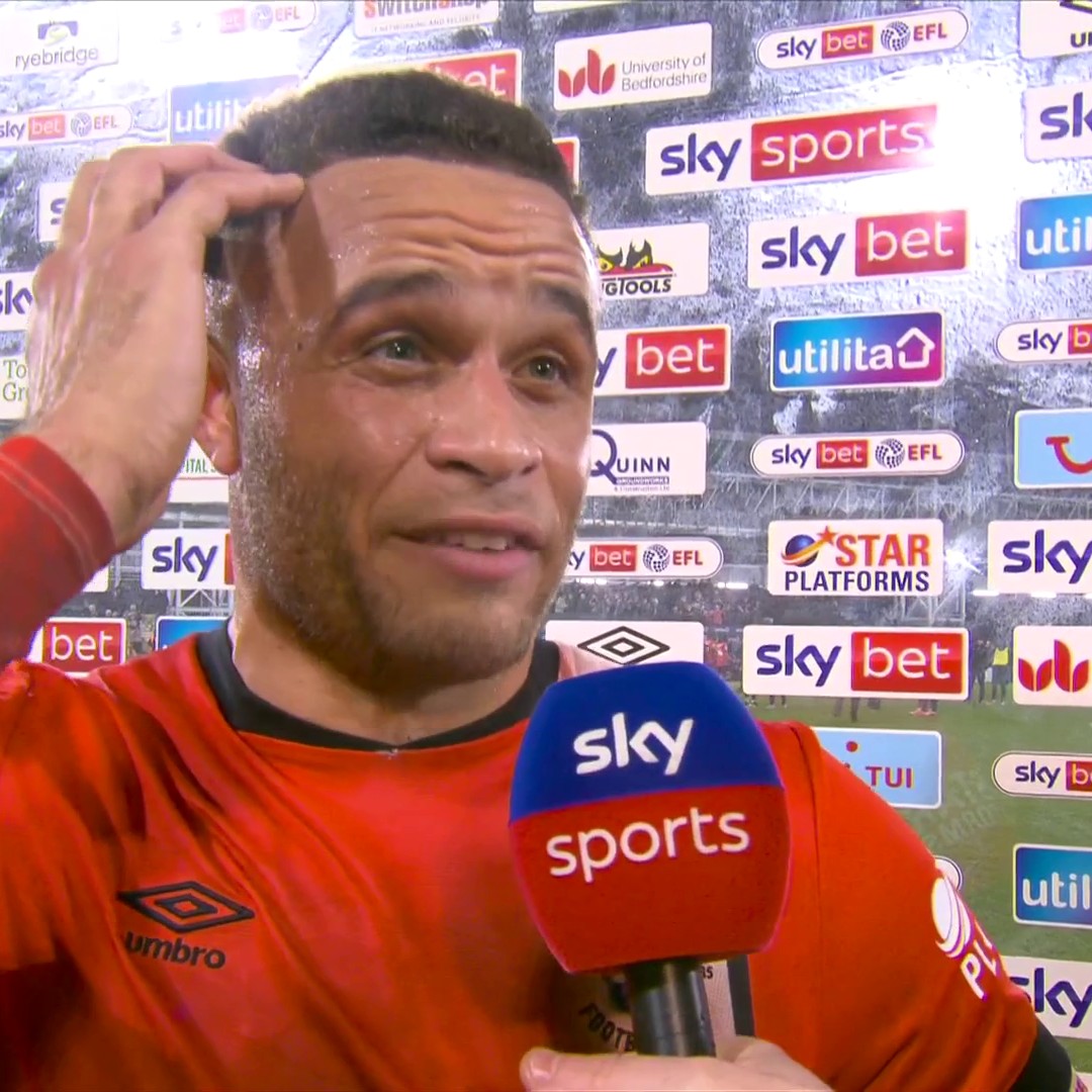 "That's why we love the Championship!" 🤩🏆 Luton's matchwinner Carlton Morris on his late winner against Derby County 💬