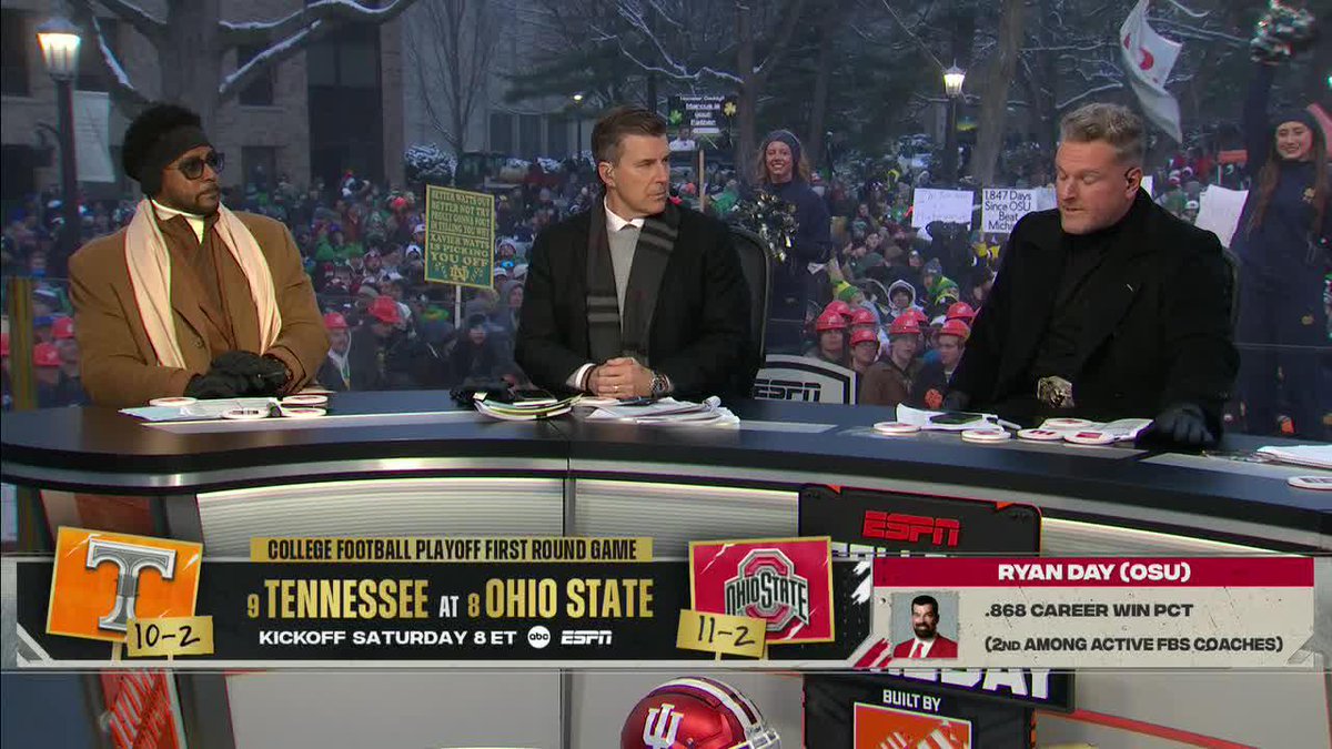 "Whenever you're from Ohio ... that is one of those football fanbases that is all-in, all the time. Every aspect of their life is the Buckeyes." —Pat McAfee on the passion of Ohio State fans