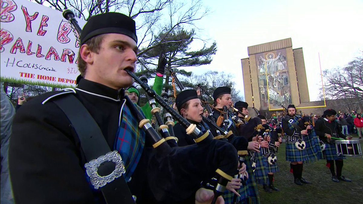 The Notre Dame Bagpipe Band 🔥