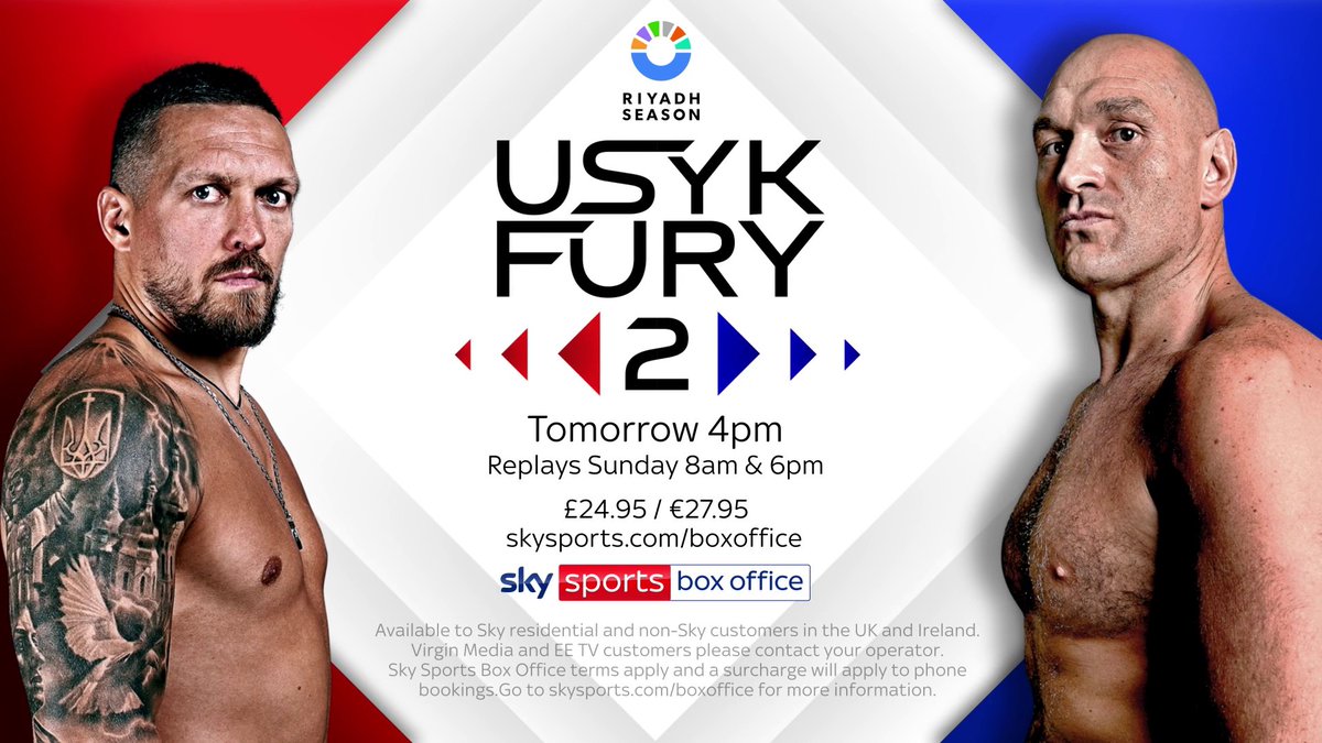 Everything is ready for tomorrow 👀 #UsykFury2 x #RiyadhSeason | Saturday | Live on Sky Sports Box Office