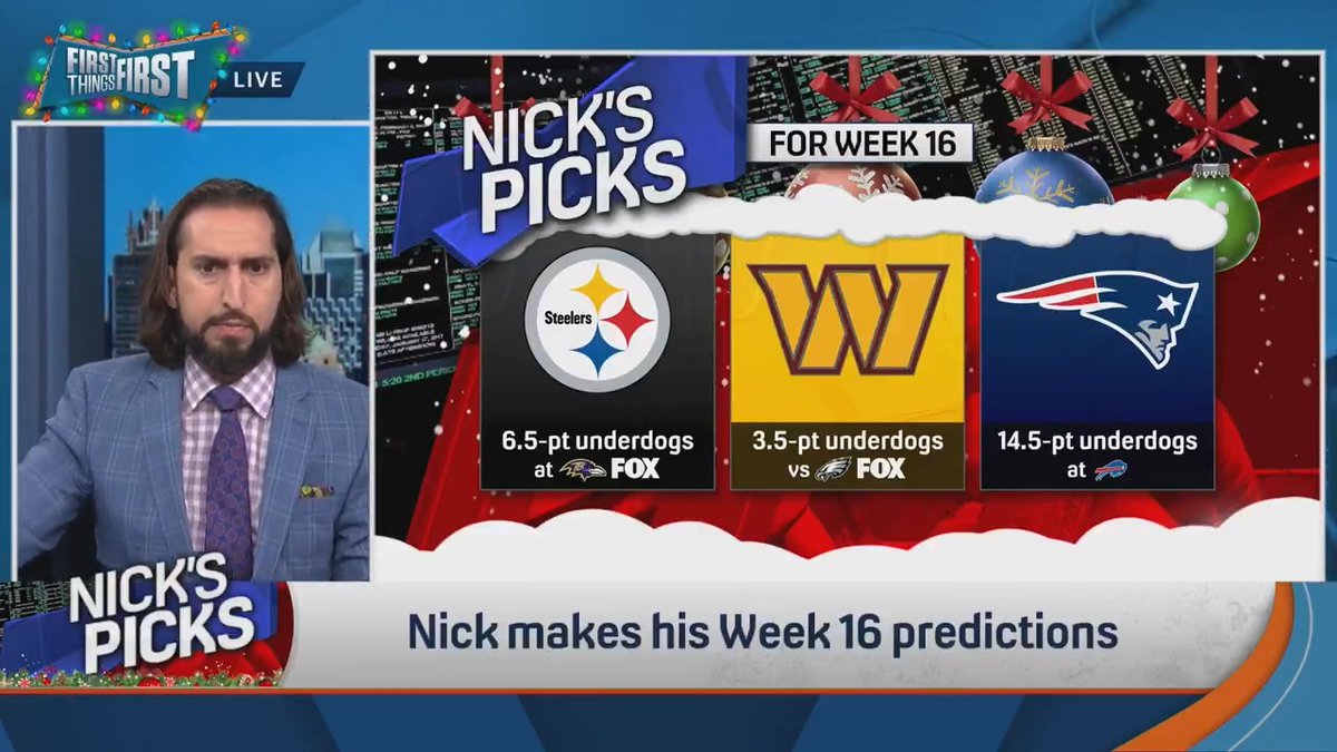 .nick wright and Danny Parkins are going head to head in picks this week #NicksPicks 👀👀 “I’m taking 3 dogs this week and I’m running down Parkins.”