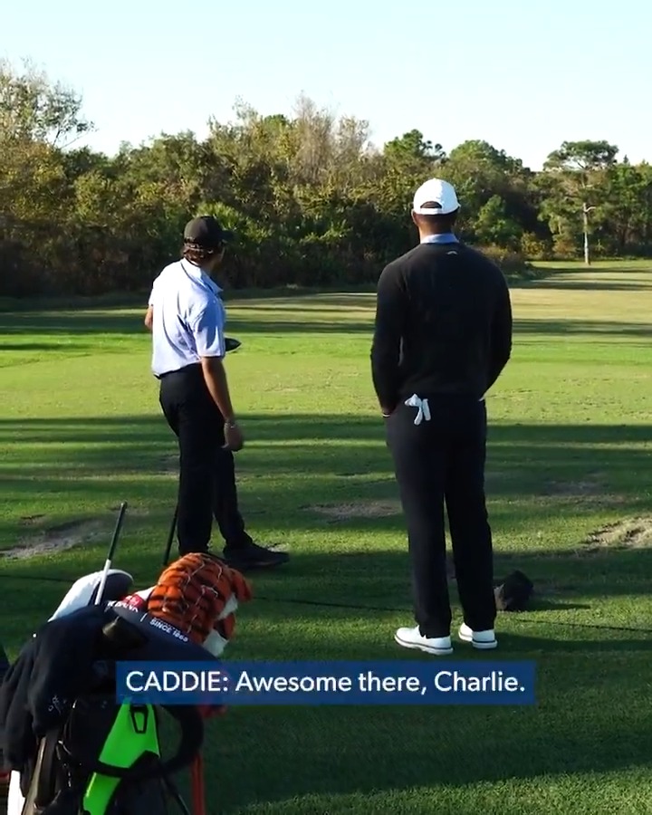 On the range with Team Woods 🏌️‍♂️