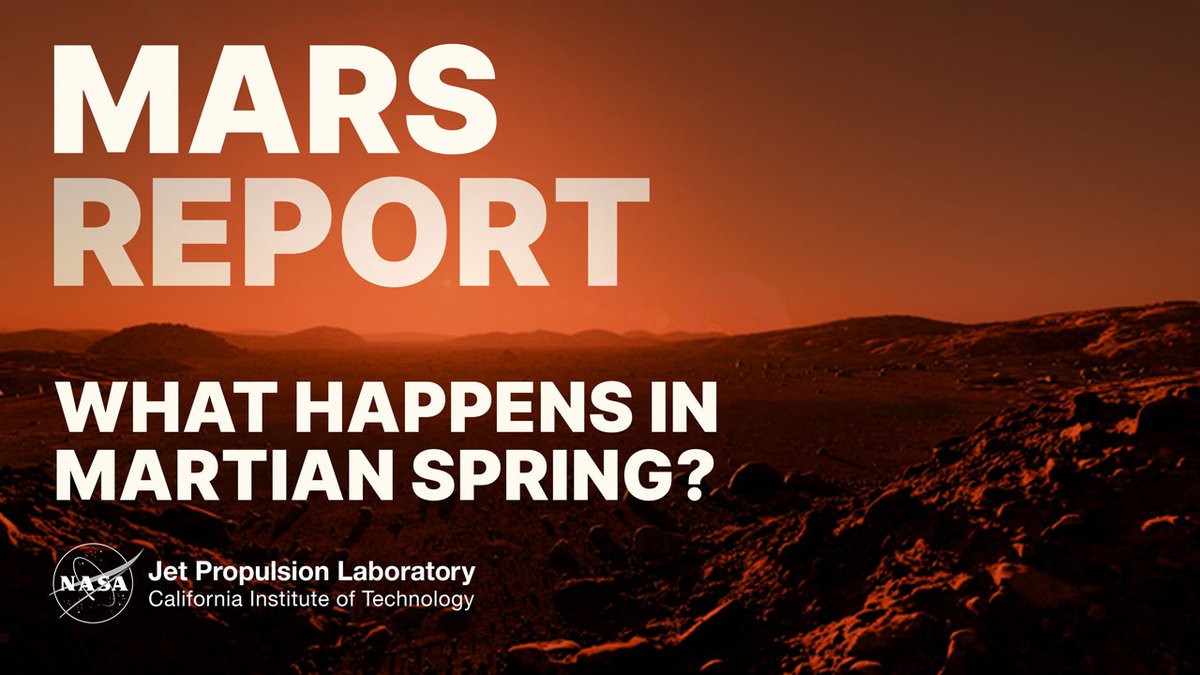 It's winter here in Earth's northern hemisphere, but springtime is just beginning in Mars' – and because increased sunlight warms the Red Planet's winter ice, this season is an explosive one. From frost avalanches to CO2 gas explosions, learn more in the latest Mars Report 🔽