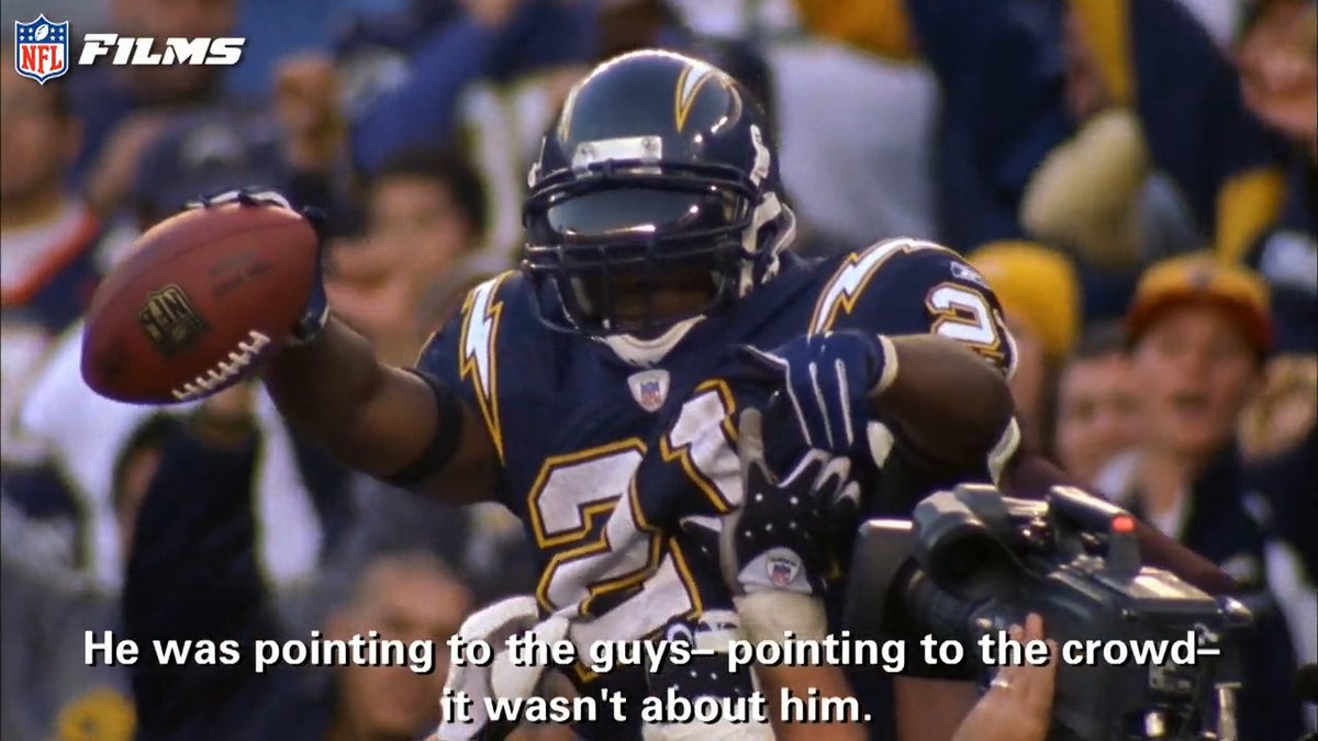 SPECIAL: LaDainian Tomlinson made sure he shared his record-breaking TD with his lineman. “Guys were all gonna be old one day, and when we look back on this clip, I don’t want it to be about me; I want it to be about us” Lineman had tears in their eyes