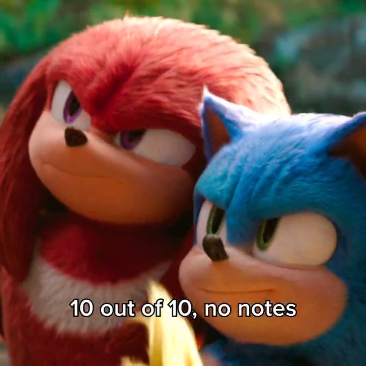 10 out of 10, no notes. Take the fam to see #SonicMovie3 this weekend. NOW PLAYING only in theatres.