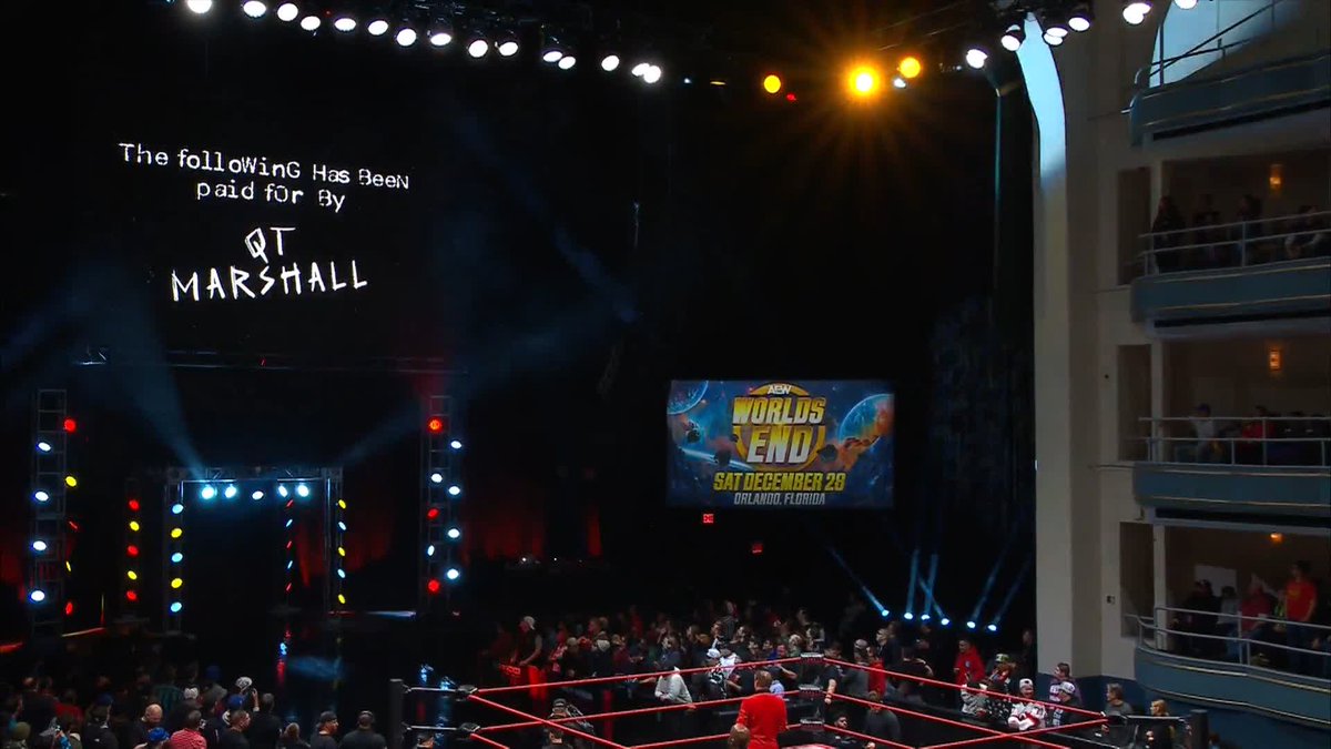 QT Marshall with an nWo-inspired entrance. 😂😂 TOO SWEET! #ROHFinalBattle
