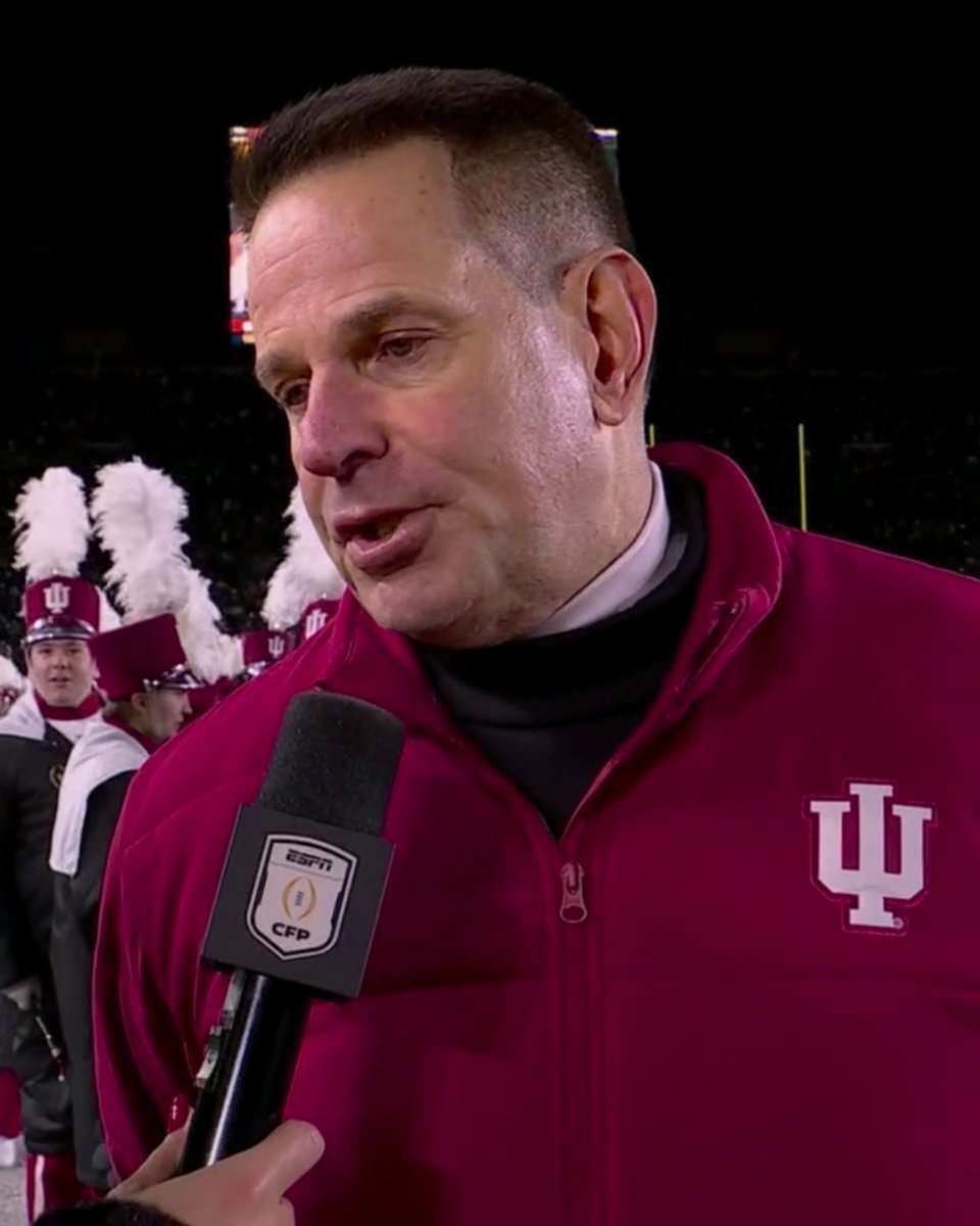 "I give Notre Dame credit. They're taking it to us." —IU head coach Curt Cignetti at halftime vs. Notre Dame.